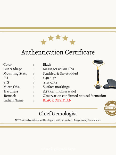 Zen Obsidian Roller & Gua Sha [COMBO] | The Zen Crystals - The Zen Crystals