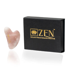Zen Rose Quartz Gua Sha | Authentic & Certified | The Zen Crystals - The Zen Crystals