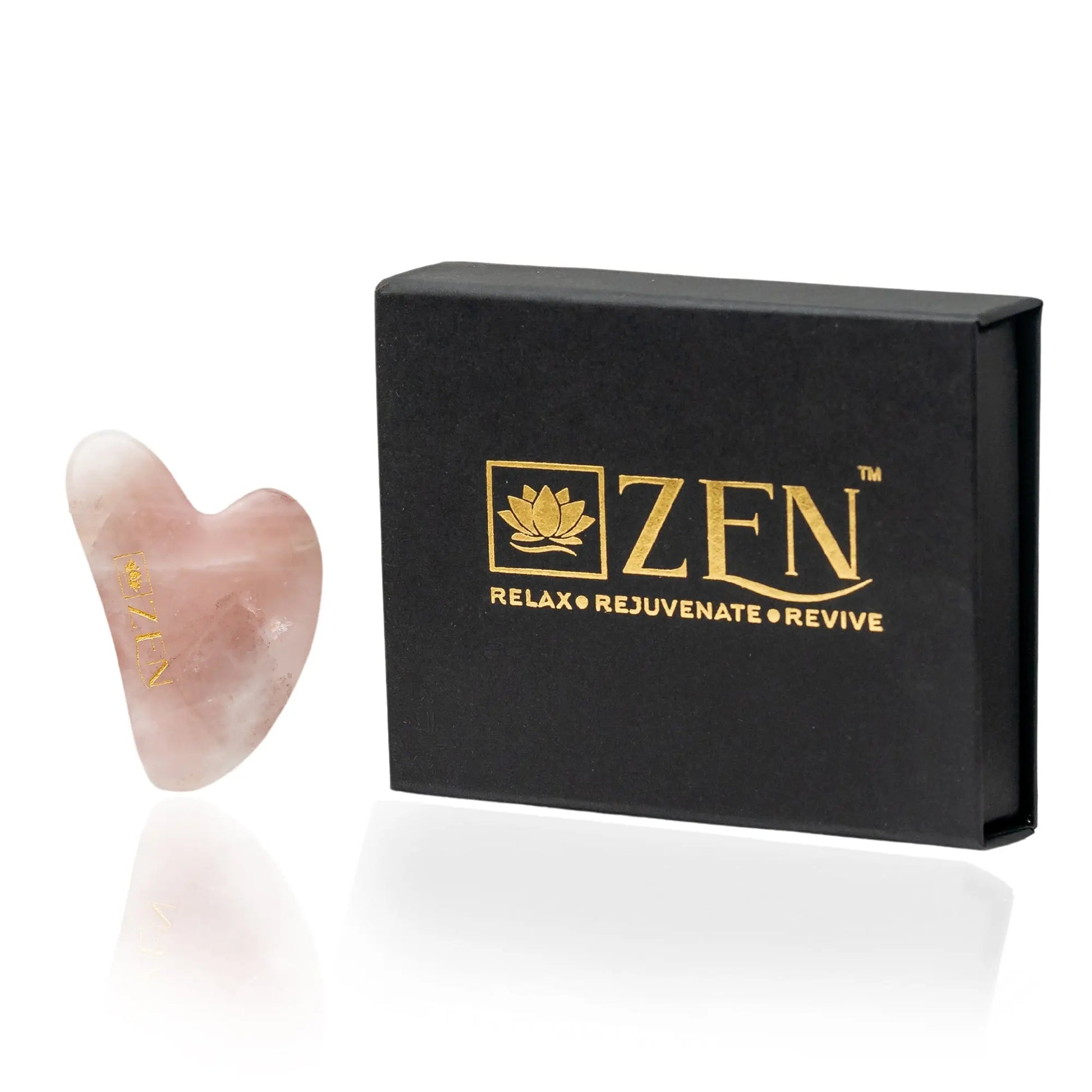 Zen Rose Quartz Gua Sha | Authentic & Certified | The Zen Crystals - The Zen Crystals
